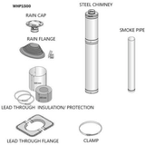 Harvia Sauna Stove Chimney Kit-Stainless Steel | WHP1500 - WHP1500HarviaChimney KitRecovAthlete