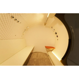 Interior view of Macy-Pan HE5000 Hyperbaric Oxygen Therapy Chamber with seating for 5.