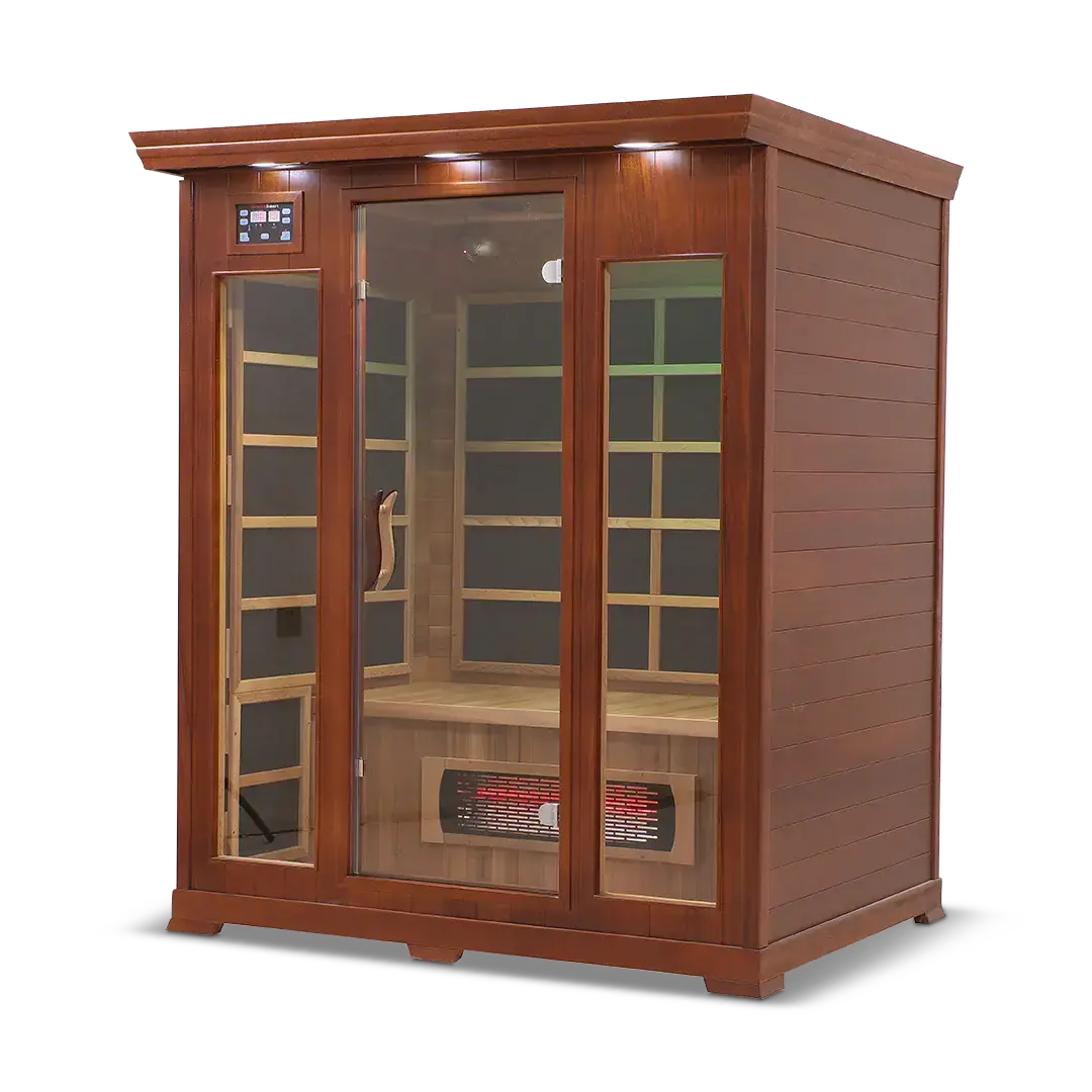 HealthSmart 3 Person Full Spectrum Infrared Sauna, view 11, RecovAthlete