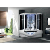 maya bath the superior platinum steam shower in lifestyle setting