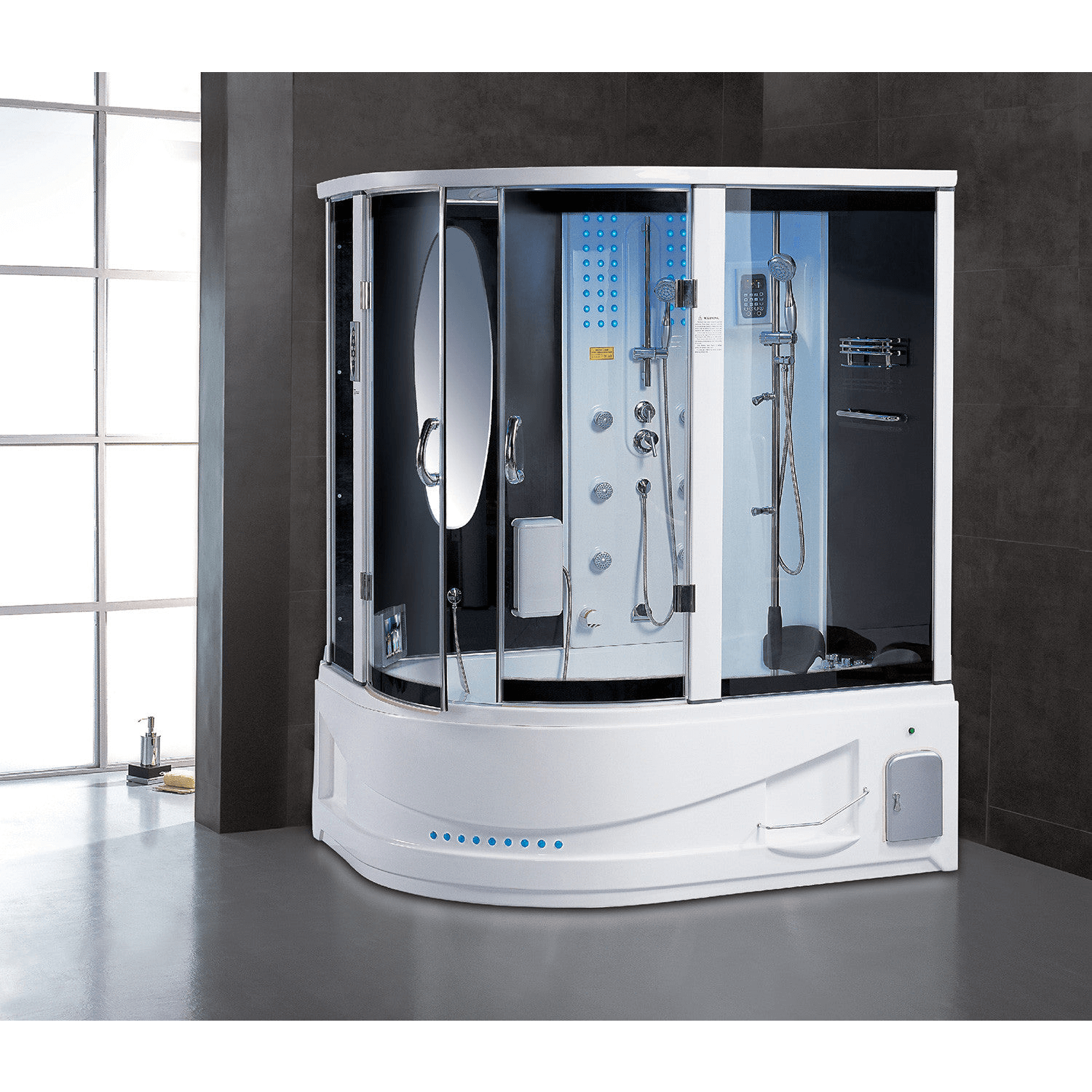 Maya Bath Siena Steam Shower, view 3, RecovAthlete