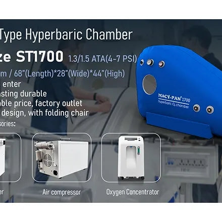 Macy-Pan ST1700 1.3 to 1.5 ATA Soft Sitting Hyperbaric Chamber, view 11, RecovAthlete