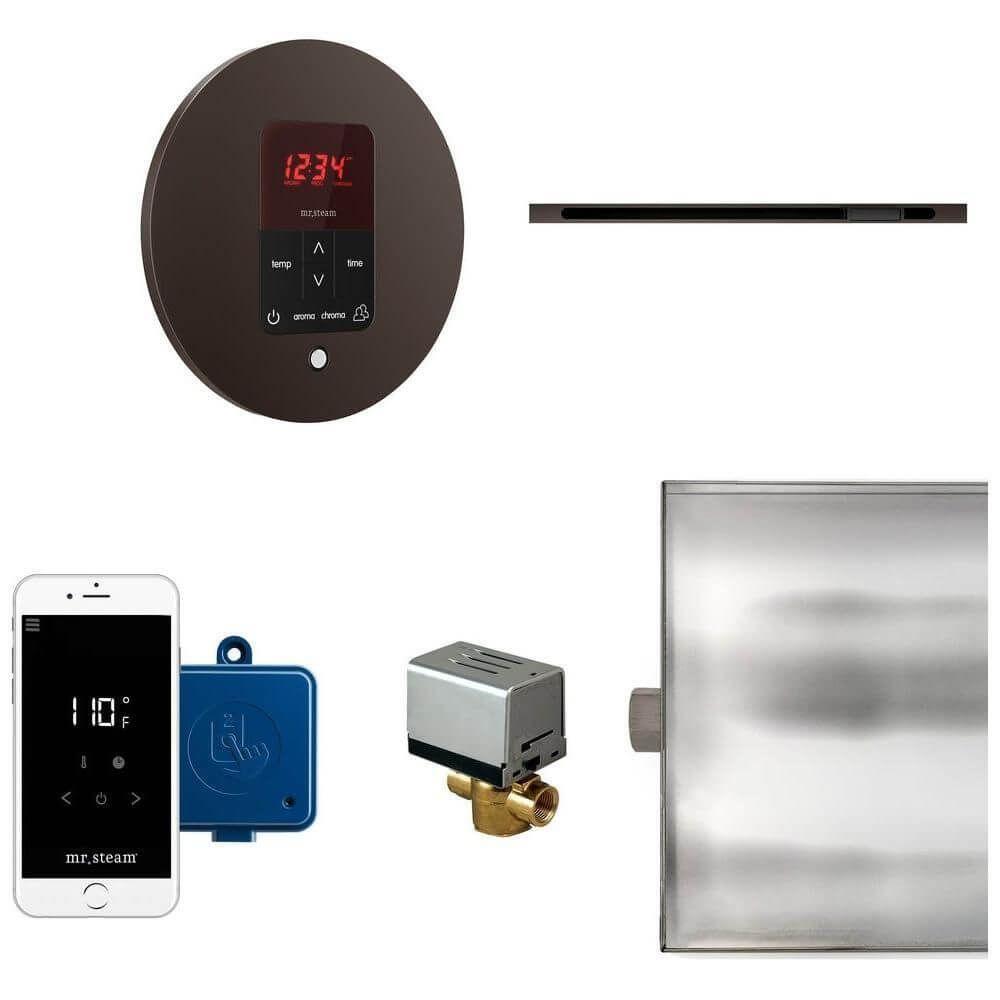 Mr. Steam Butler Linear Steam Shower Control Package with iTempoPlus Control and Linear SteamHead Round, view 5, RecovAthlete