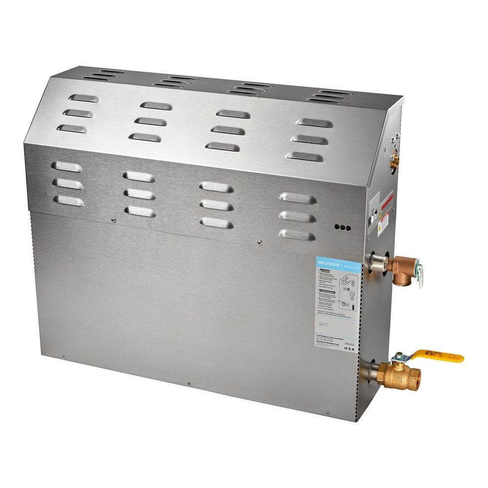 Mr. Steam Max 30 kW (30000 W) Steam Shower Generator of 240 Volt & 1-Phase with Express Steam, RecovAthlete
