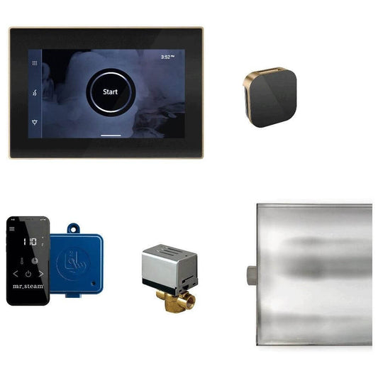Mr. Steam XButler Steam Shower Control Package with iSteamX Control and Aroma Glass SteamHead, RecovAthlete