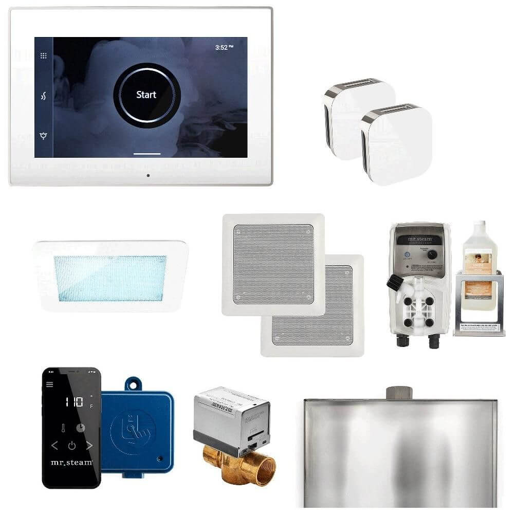 Mr. Steam XDream Max Steam Shower Control Package with iSteamX Control and Aroma Glass SteamHead, view 15, RecovAthlete