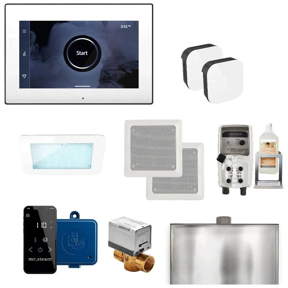 Mr. Steam XDream Max Steam Shower Control Package with iSteamX Control and Aroma Glass SteamHead, view 11, RecovAthlete