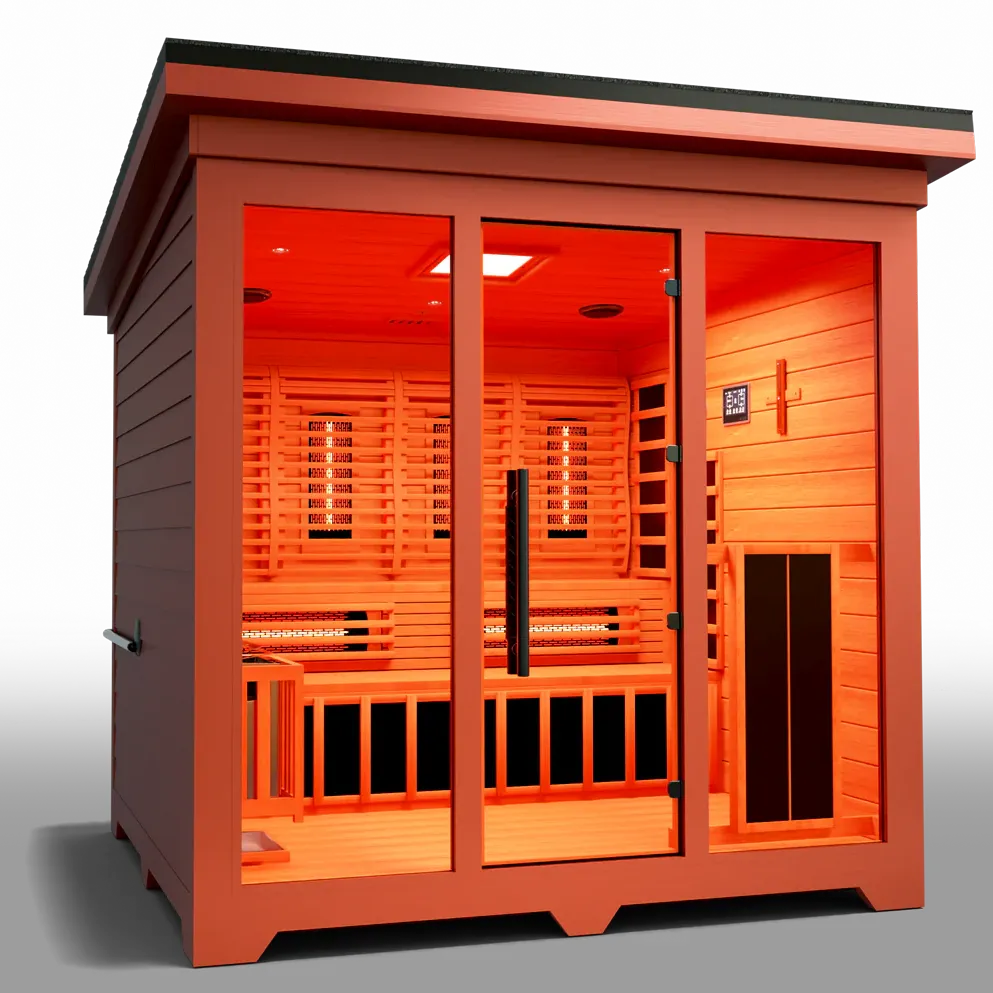 Medical Sauna Nature X Outdoor 6-8 Person Infrared Sauna, view 4, RecovAthlete