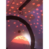 Interior view of thenewtowne c4‑40 mild hyperbaric chamber with starry lights, promoting a relaxing recovery space.