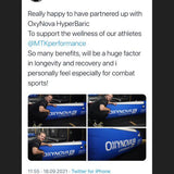 Professional athlete endorsement of hyperbaric chamber for performance – RecovAthlete