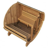 SaunaLife Model E7G Sauna Barrel Glass Front
