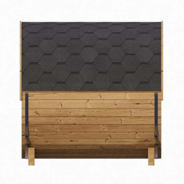 SaunaLife Model E8G Sauna Barrel Glass Front - My Sauna World