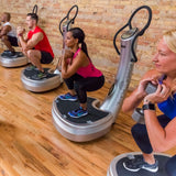 group exercise on Power Plate Pro5 fitness equipment with vibration technology