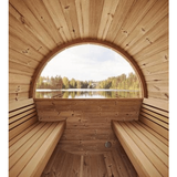SaunaLife 4 Person 6' Long Barrel Sauna | Ergo Model E7 - SL-MODELE7WRear WindowSaunaLifeSaunaRecovAthlete