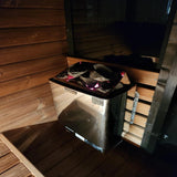 SaunaLife CL5G Sauna – 4-Person Cube-Series Outdoor Home Sauna Kit