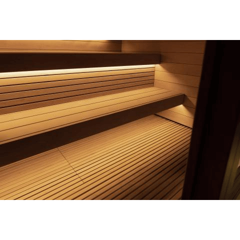 SaunaLife Model Outdoor Sauna G7S with Bluetooth | Garden Series - SL-MODELG7S-LLeftSaunaLifeSaunaRecovAthlete