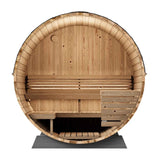 SaunaLife EE6G Sauna – 4-Person Outdoor Barrel Sauna | Ergo Elegance Series