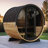 SaunaLife EE6G Sauna – 4-Person Outdoor Barrel Sauna | Ergo Elegance Series