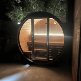 SaunaLife EE6G Sauna – 4-Person Outdoor Barrel Sauna | Ergo Elegance Series