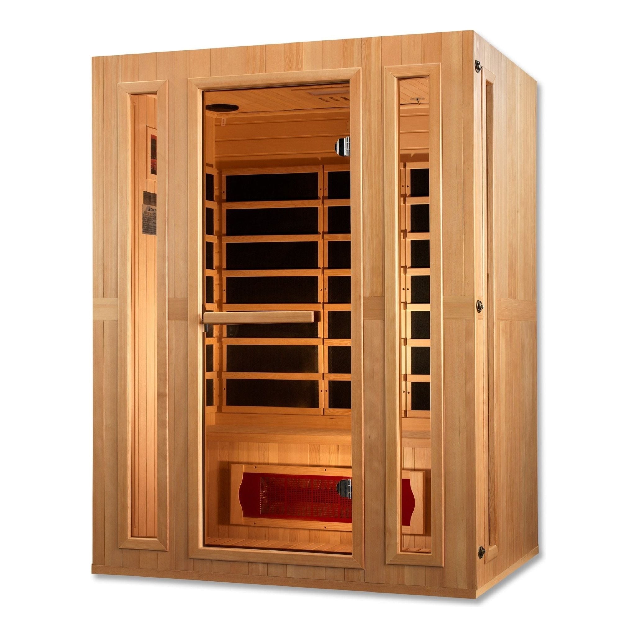 Maxxus 3-Person Low EMF FAR Infrared Sauna Canadian Hemlock - Select Saunas