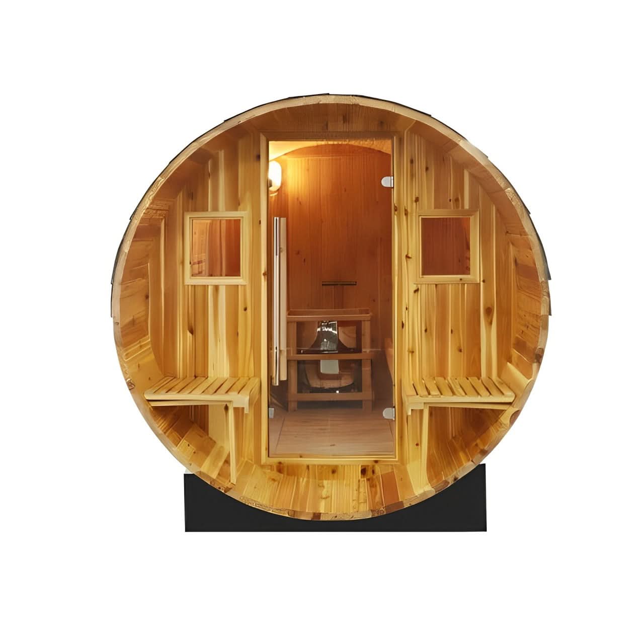 Sunray Traditional Saunas Sunray Galley 4-Person Traditional Barrel Sauna