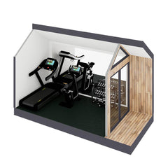 Sweaty Yeti Fit Studio Outdoor Fitness Cabin