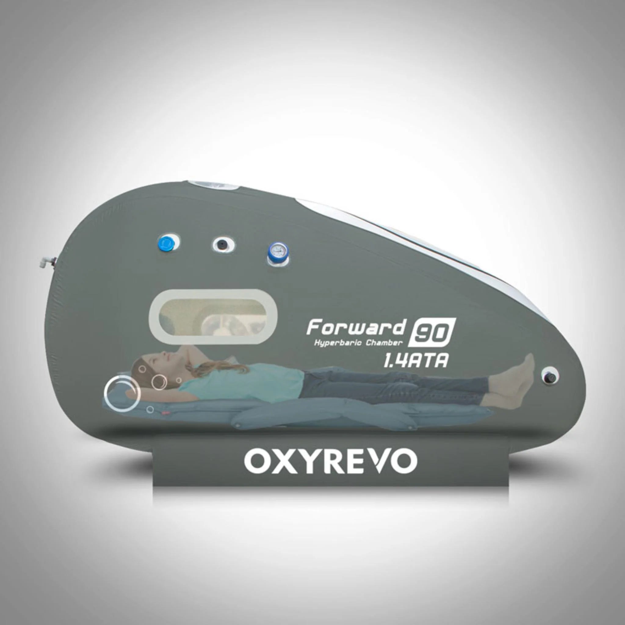 women lying in oxyrevo forward 90 sitting chamber