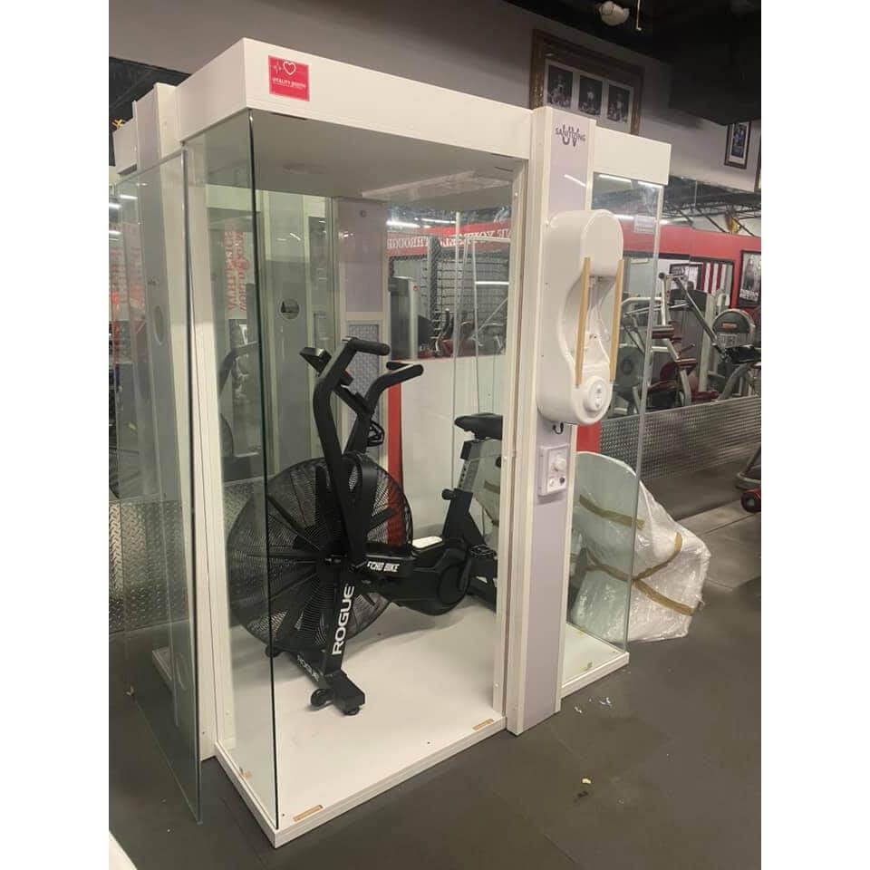 Cardio Equipment inside Vitality Booth® Plus - Halotherapy Solutions