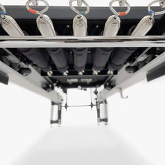 Detailed view of Align Pilates C8 Pro springs and gears