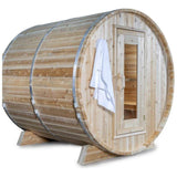 Dundalk LeisureCraft Canadian Timber Serenity 4 Person Outdoor Barrel Sauna CTC2245W