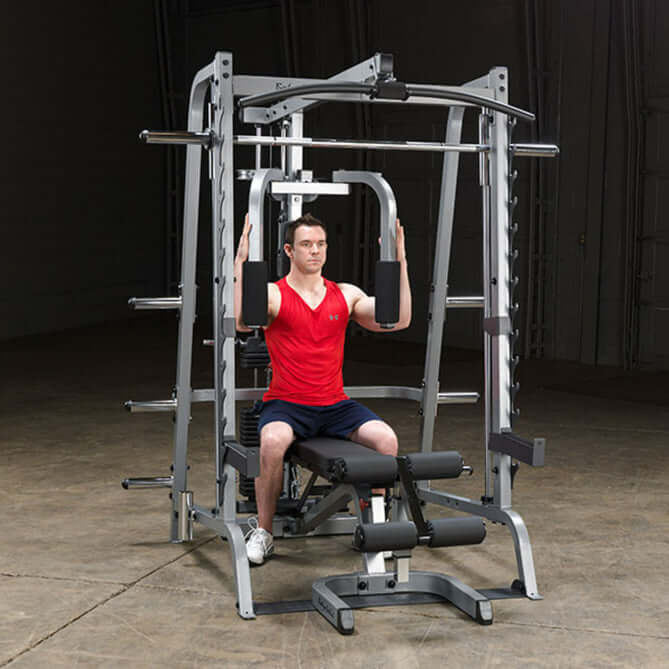 Body Solid GS348QP4 Series 7 Smith Gym, view 5, RecovAthlete