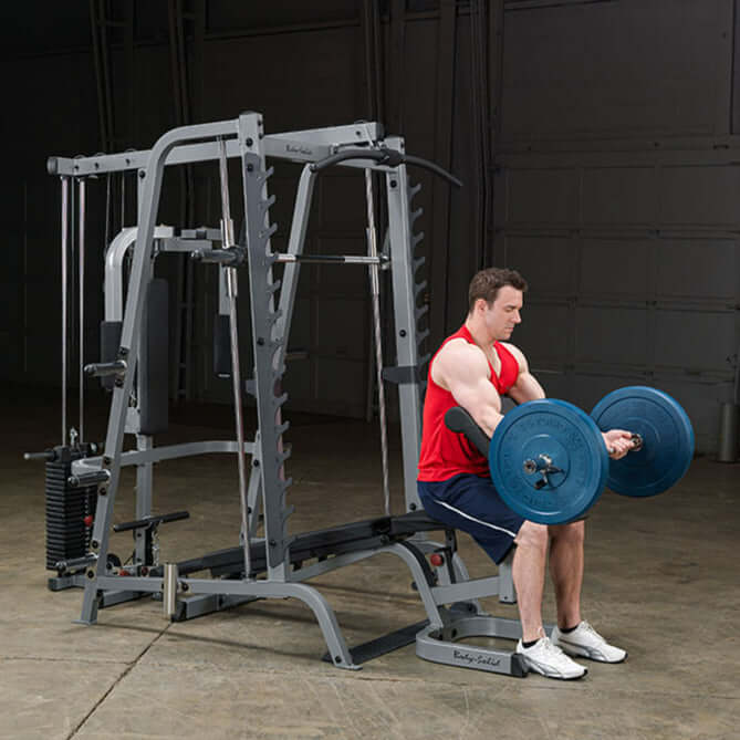 Body Solid GS348QP4 Series 7 Smith Gym, view 12, RecovAthlete