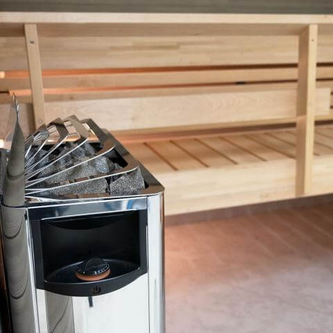 Harvia The Wall 6/8kW Electric Sauna Heater w/ Built-in Controls, view 4, RecovAthlete