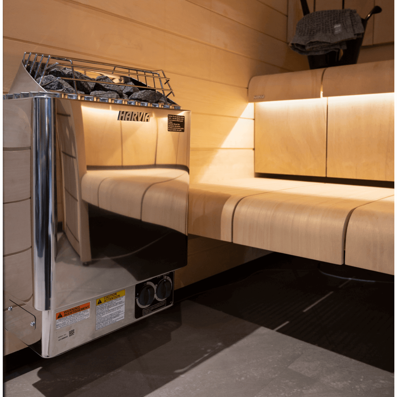Harvia KIP Electric Heater Package w/ Built-In Controller and Stones, view 2, RecovAthlete