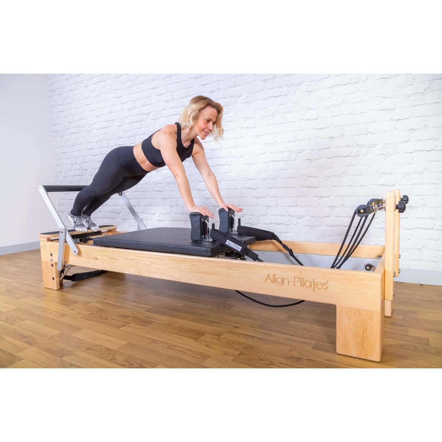 Align Pilates M8 Pro Maple Wood Reformer Machine, view 6, RecovAthlete