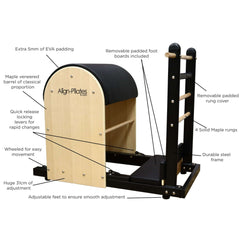 Align-Pilates Ladder Barrel RC MK III, view 5, RecovAthlete