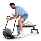 man doing advance workouts on RopeFlex RX2000 Mini Rope Trainer