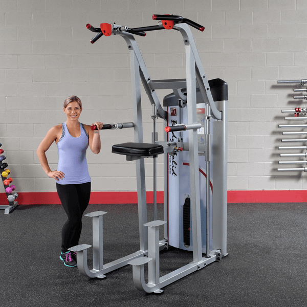 Body-Solid Pro Clubline S2ACD/2 Assisted Chin And Dip Machine, view 4, RecovAthlete