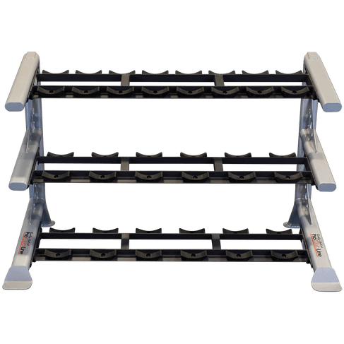 Body-Solid Pro Clubline SDKR1000SD 3 Tier Saddle Dumbbell Rack, RecovAthlete