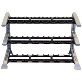 Body-Solid Pro Clubline SDKR1000SD 3 Tier Saddle Dumbbell Rack