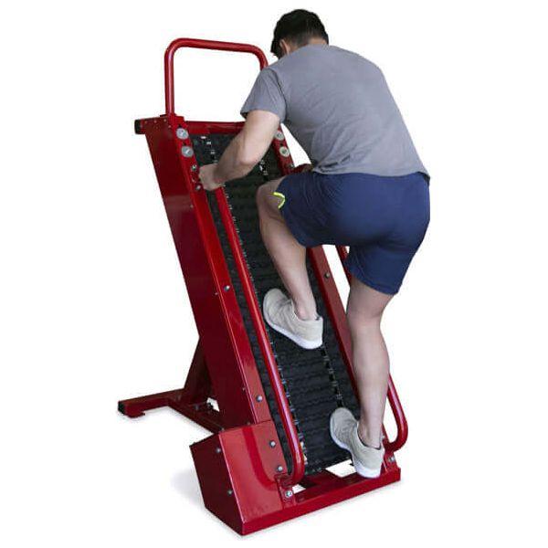 User demonstrating workout on RX4405