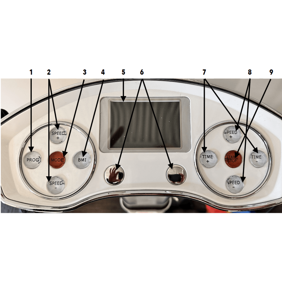 VBX Wellness 3500 Whole-Body Vibration Therapy Platform Interface Top View- RecovAthlete