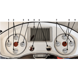 VBX Wellness 3500 Whole-Body Vibration Therapy Platform Interface Top View- RecovAthlete