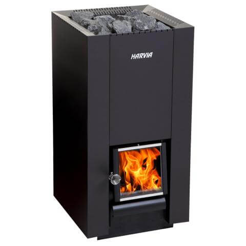 Harvia Linear 28 Wood Burning 22kW Sauna Stove | WK280C, RecovAthlete