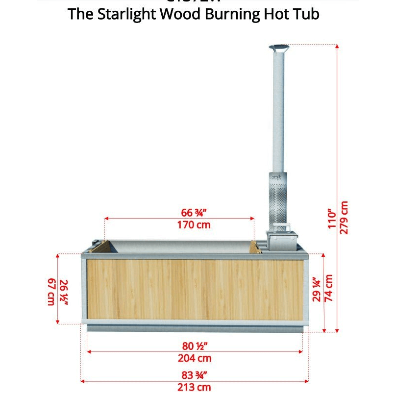 Leisurecraft The Starlight Wood Burning Hot Tub CT372W, RecovAthlete