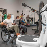 lady working out on Power Plate pro7HC Vibration Platform