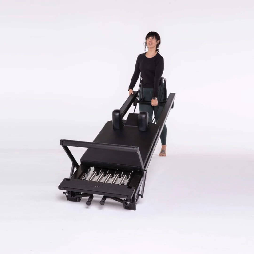 Merrithew MPX Reformer Package with Vertical Stand, view 4, RecovAthlete
