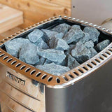 Harvia M3 Wood Burning Stove Kit w/ Chimney and Floor Protection and Stones