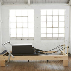 Align Pilates M8-Pro Maple Wood Pilates Reformer with Pro Sitting Box