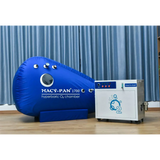 Macy-Pan 1700 Hyperbaric Oxygen Therapy Chamber for at-home healing, featuring a compact design and oxygen delivery system.